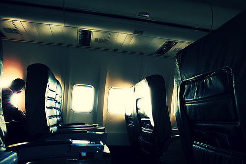 Empty Airplane Seats