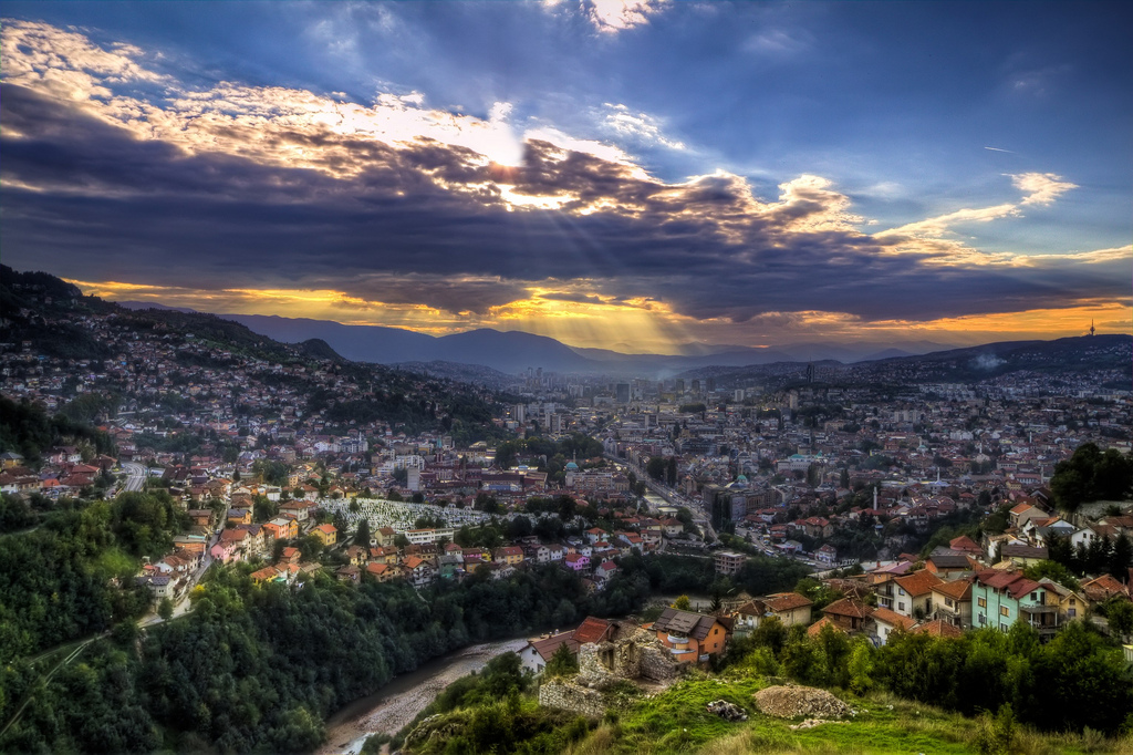 Sunset Over Sarajevo Sunset Over Sarajevo