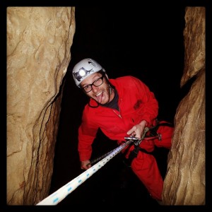 Backpacking Matt in Waitomo