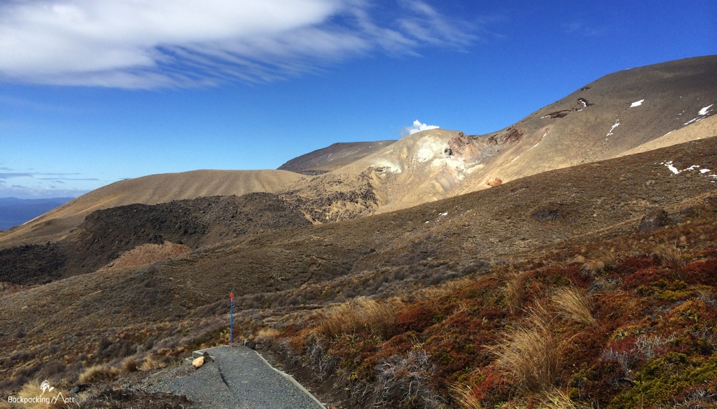 Steaming Te Maari Crater