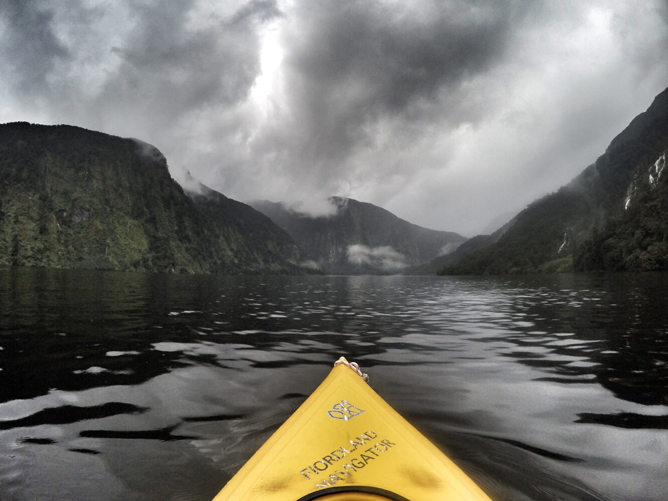 Kayaking in Fiordland