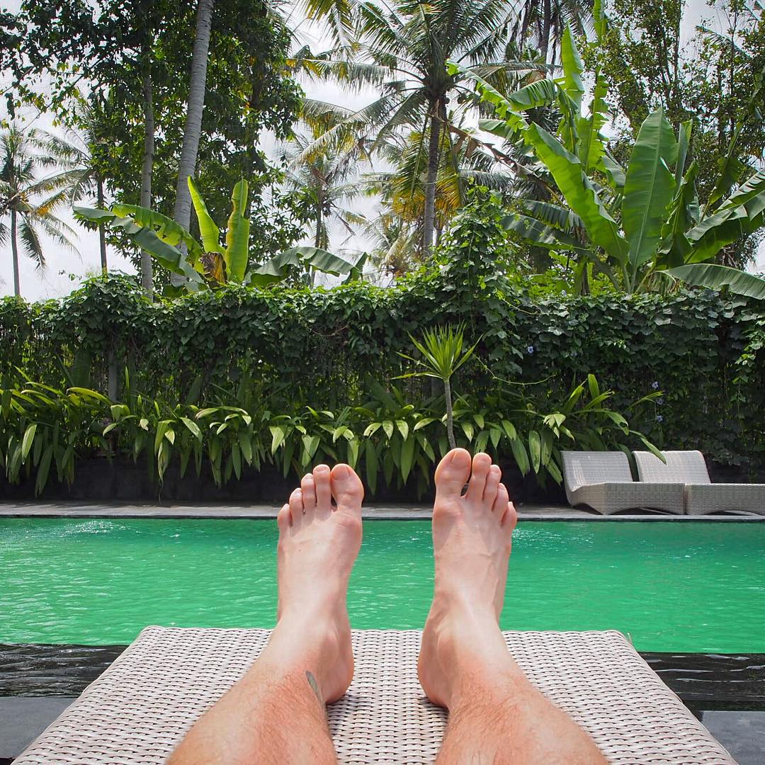 Poolside at Ubud Ubad Retreat